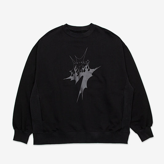 ポケット付ロングスリーブスウェットシャツ